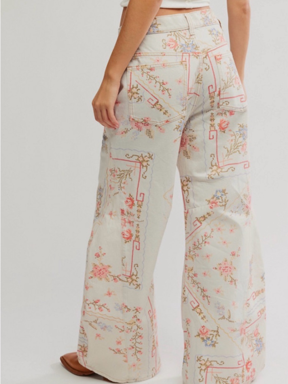 Free People Eden Printed Wide Leg 🔥 Size 27 - Picture 2 of 4